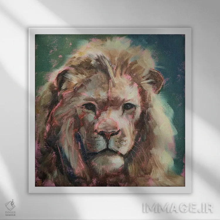 تابلو جوان اثر ایرینا خورت - نمای قابدار سفید