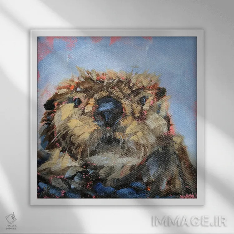 تابلو مشغول اثر ایرینا خورت - نمای قابدار سفید