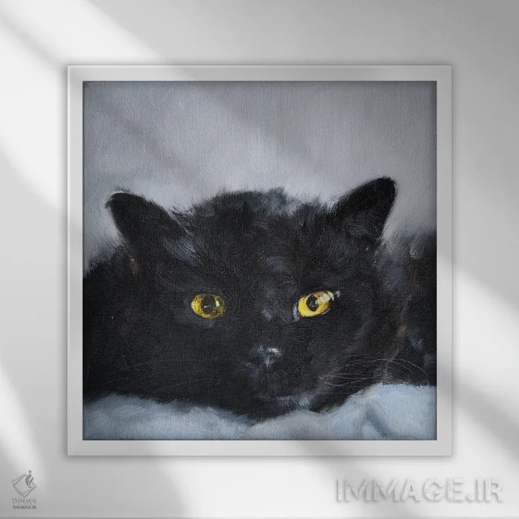 تابلو ساده اثر ایرینا خورت - نمای قابدار سفید