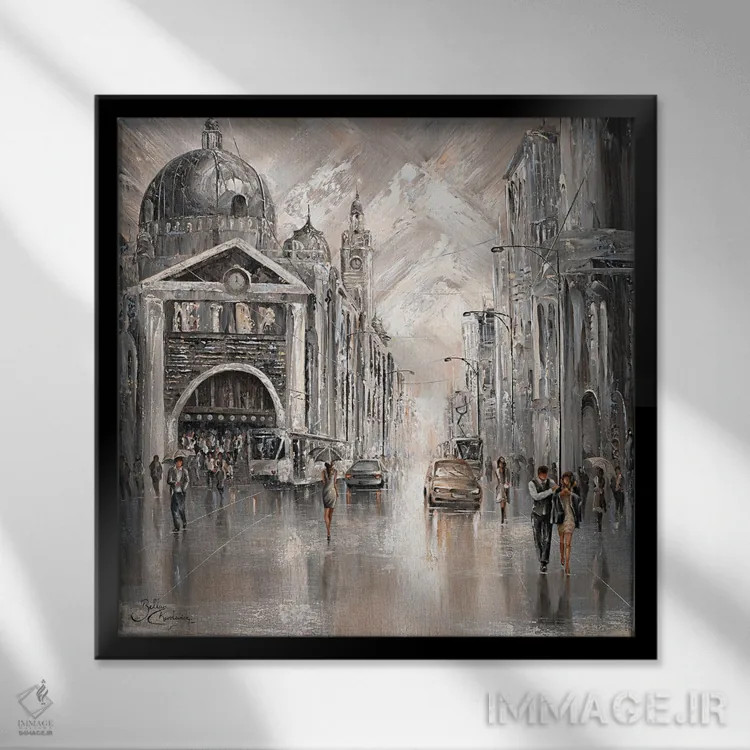 تابلو گرما ببخش به من ۲ اثر ایزابیلا کارولِویچ - نمای قابدار مشکی