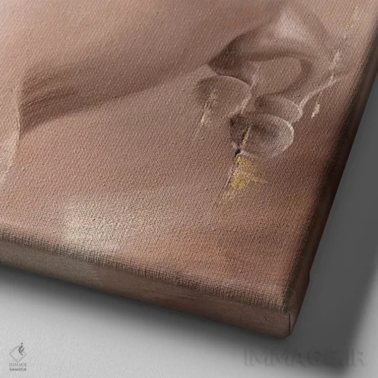 تابلو دل مهربان اثر ایزابیلا کارولِویچ - نمای نزدیک بافت بوم