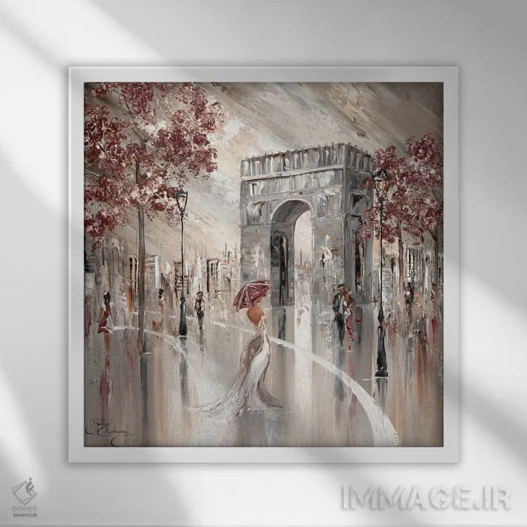 تابلو پاریس باشکوه اثر ایزابیلا کارولِویچ - نمای قابدار سفید