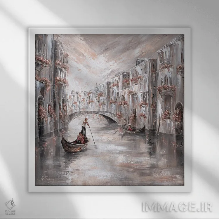 تابلو Venice Charm,ستایششده، جذابیت ونیز اثر ایزابیلا کارولِویچ - نمای قابدار سفید