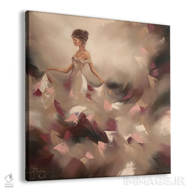 تابلو بیخیال و رها اثر ایزابیلا کارولِویچ - نمای پرسپکتیو محصول