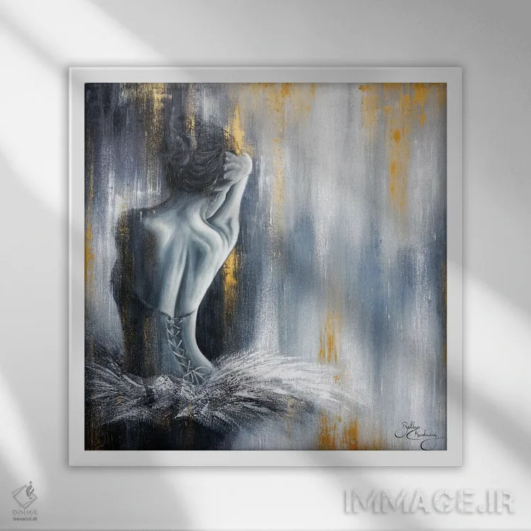 تابلو تقدیم و دلبستگی اثر ایزابیلا کارولِویچ - نمای قابدار سفید