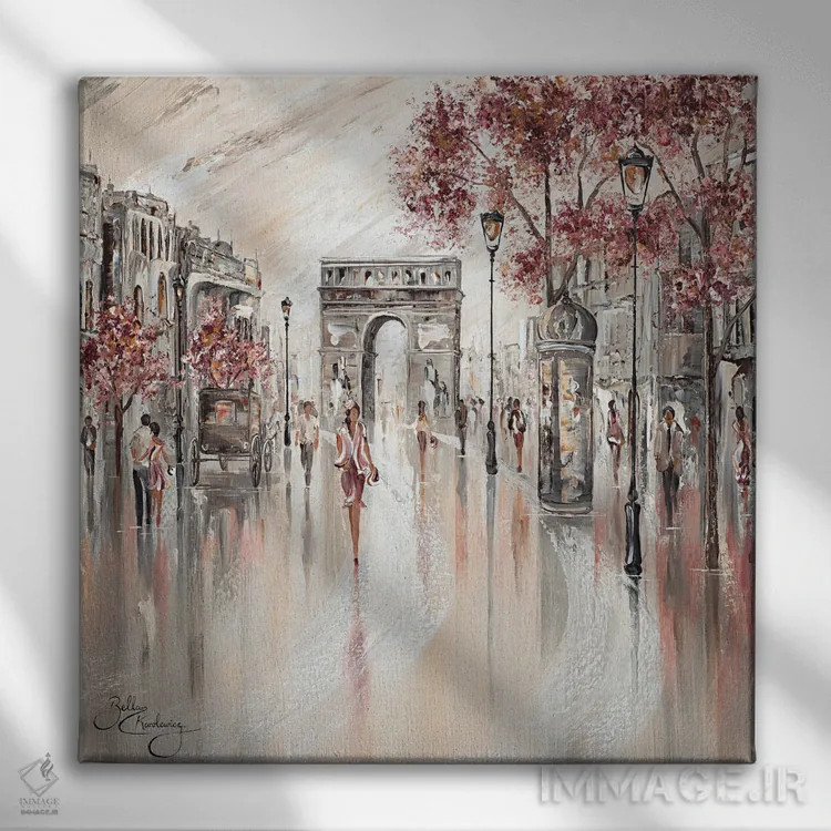 تابلو پاریس زیبا ۲ اثر ایزابیلا کارولِویچ - نمای روبهرو روی دیوار
