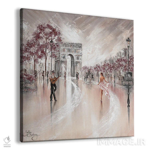 تابلو Paris II,جلوه قدیمی، پاریس ۲ اثر ایزابیلا کارولِویچ - نمای پرسپکتیو محصول