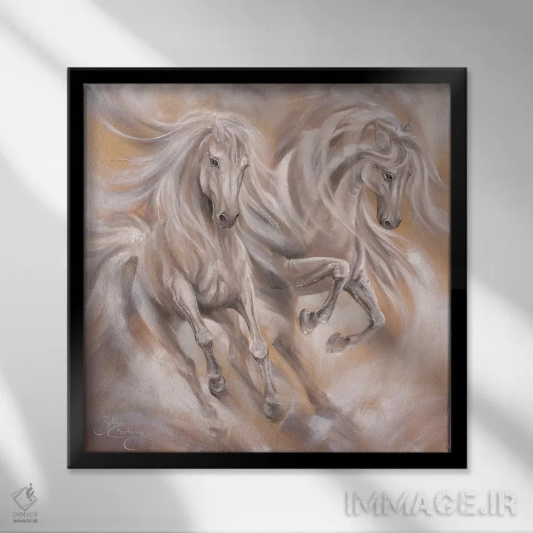 تابلو بیکران اثر ایزابیلا کارولِویچ - نمای قابدار مشکی