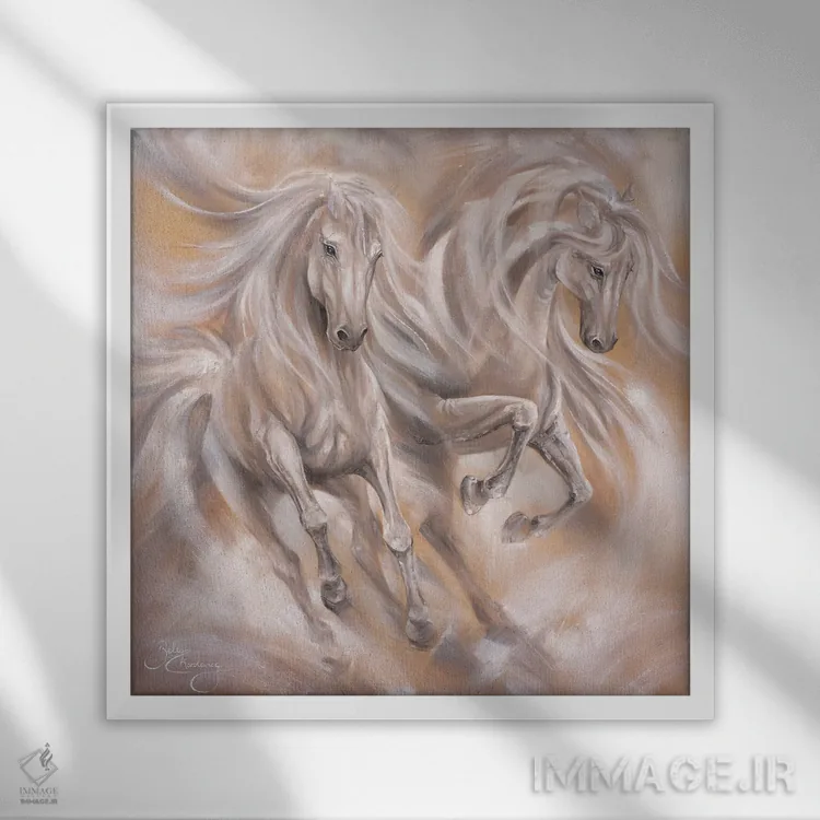 تابلو بیکران اثر ایزابیلا کارولِویچ - نمای قابدار سفید