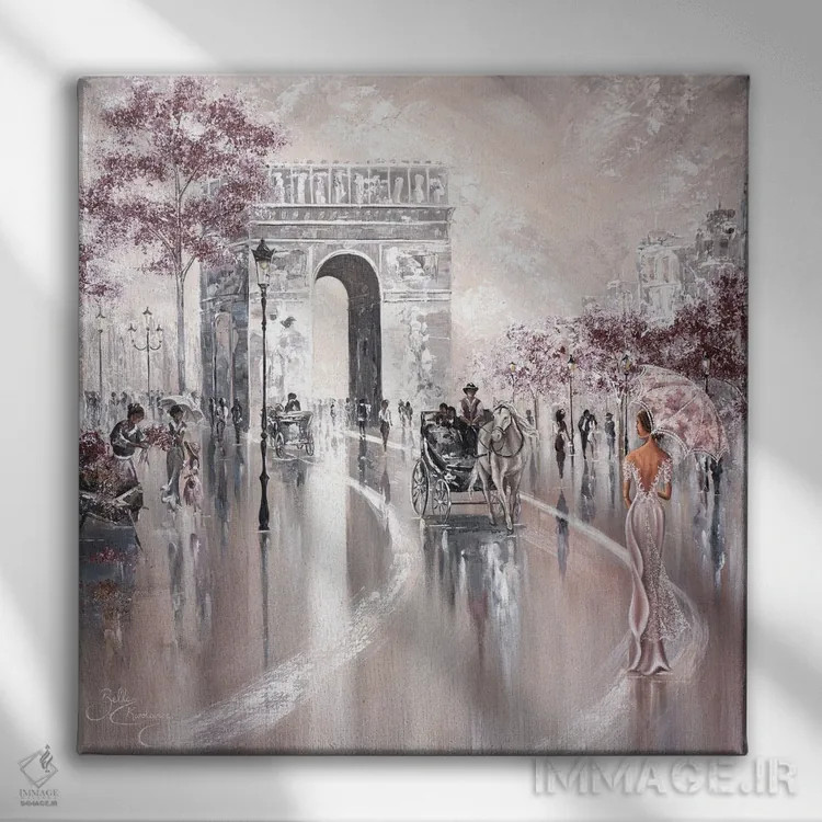 تابلو نگاه گذرا به گذشته ۲ اثر ایزابیلا کارولِویچ - نمای روبهرو روی دیوار