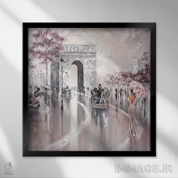 تابلو نگاه گذرا به گذشته ۲ اثر ایزابیلا کارولِویچ - نمای قابدار مشکی