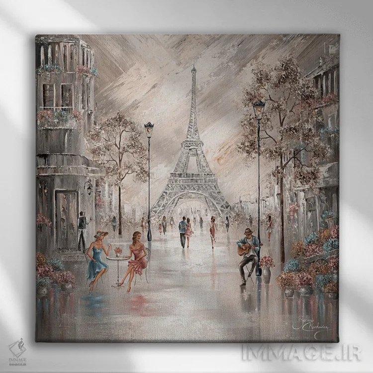 تابلو شکوفههای چای شیرین ۲ اثر ایزابیلا کارولِویچ - نمای روبهرو روی دیوار