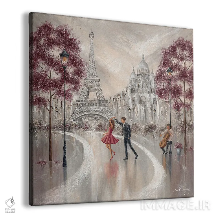 تابلو Paris Dance II,پیچوتاب، رقص پاریسی ۲ اثر ایزابیلا کارولِویچ - نمای پرسپکتیو محصول