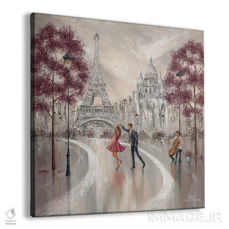 تابلو Paris Dance II,پیچوتاب، رقص پاریسی ۲ اثر ایزابیلا کارولِویچ - نمای پرسپکتیو محصول