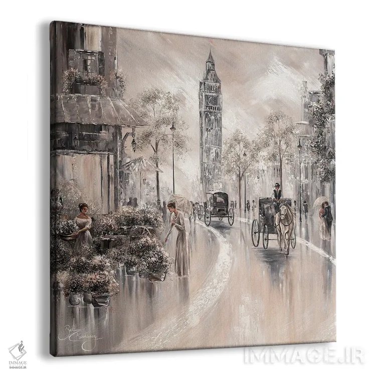 تابلو London II,عطر بیزمان، لندن ۲ اثر ایزابیلا کارولِویچ - نمای پرسپکتیو محصول