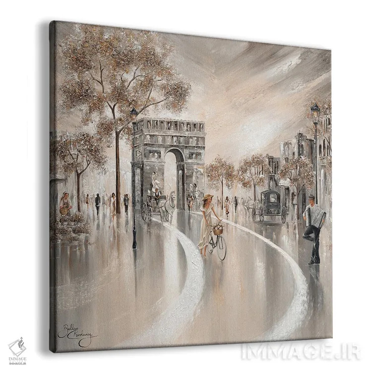 تابلو Paris,روزهای طلایی، پاریس اثر ایزابیلا کارولِویچ - نمای پرسپکتیو محصول