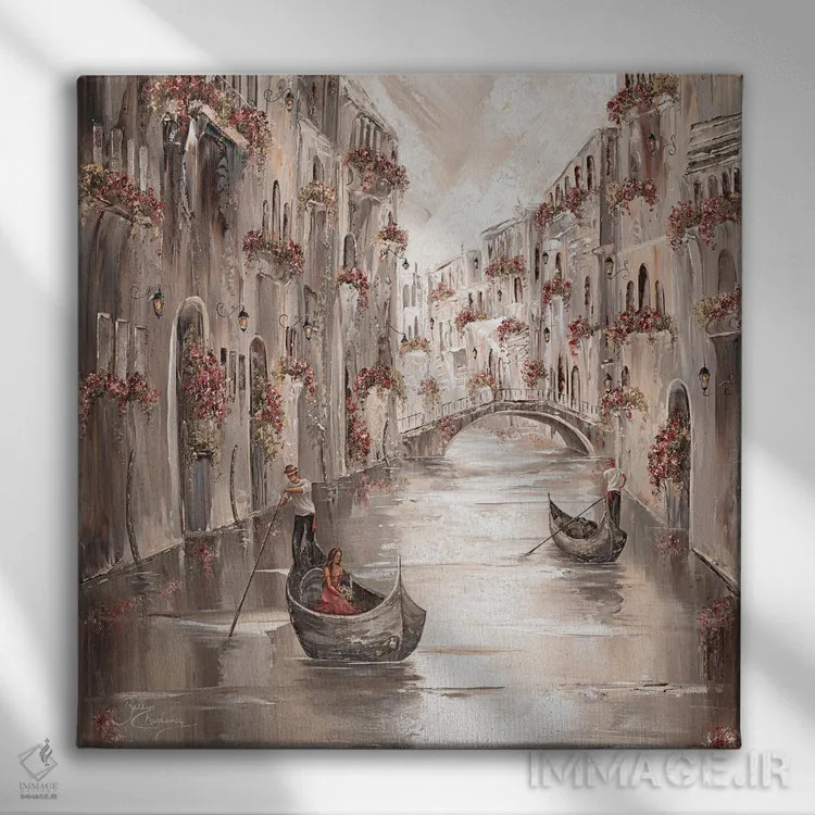 تابلو Venice Charm II,آرامش زیبا، جذابیت ونیز ۲ اثر ایزابیلا کارولِویچ - نمای روبهرو روی دیوار