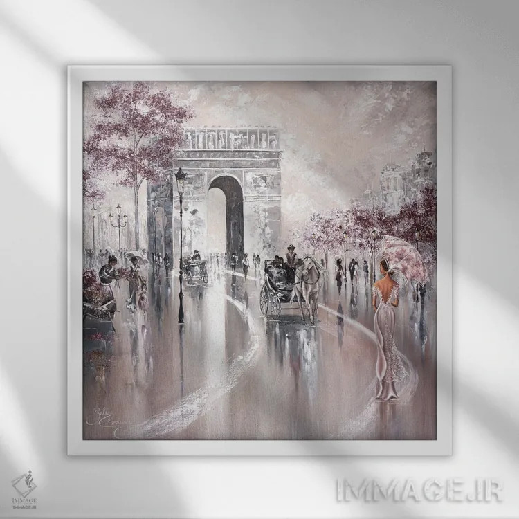 تابلو نگاه گذرا به گذشته ۲ اثر ایزابیلا کارولِویچ - نمای قابدار سفید