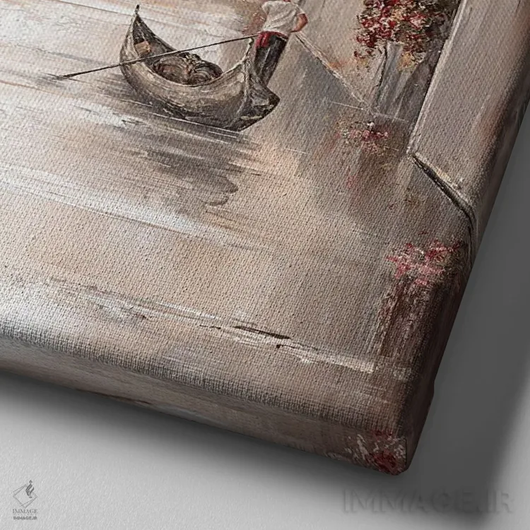 تابلو Venice Charm II,آرامش زیبا، جذابیت ونیز ۲ اثر ایزابیلا کارولِویچ - نمای نزدیک بافت بوم