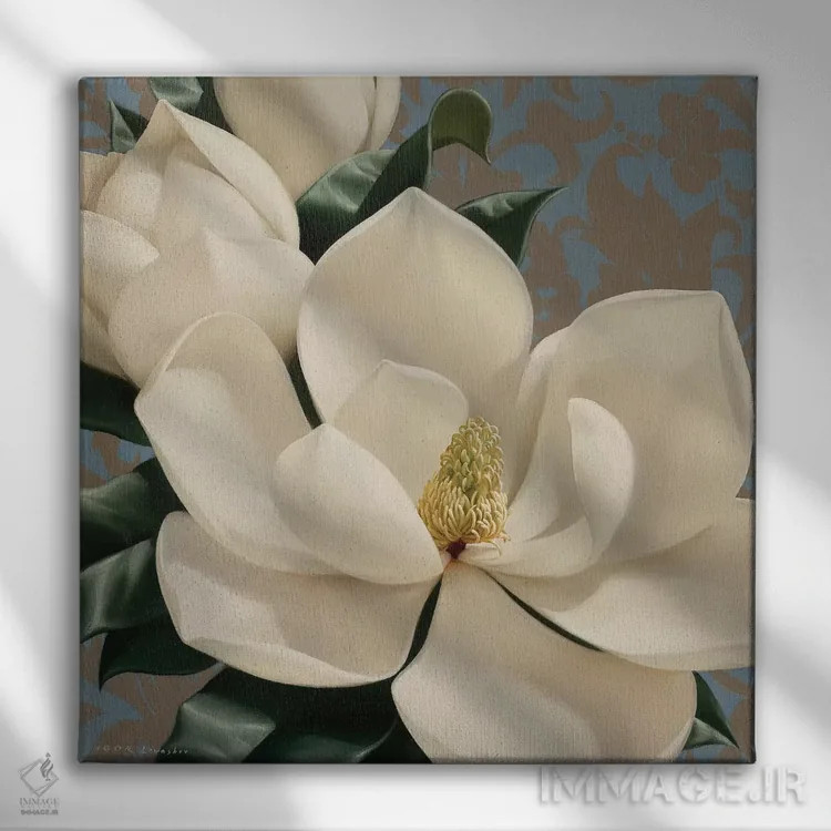 تابلو ماگنولیای شیرین (نوعی گل) اثر ایگور لیواشوف - نمای روبهرو روی دیوار