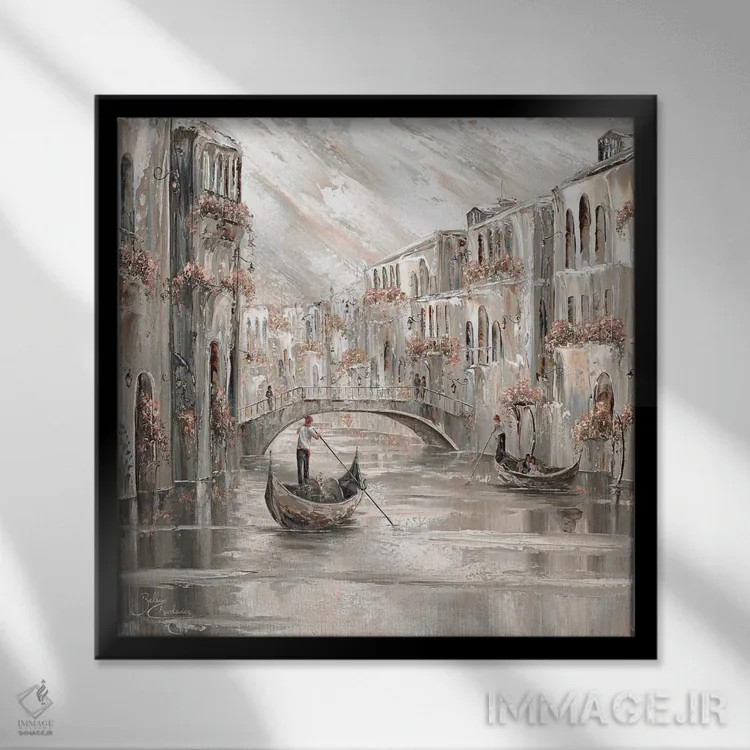 تابلو Venice Charm II,اسرارآمیز، جذابیت ونیز ۲ اثر ایزابیلا کارولِویچ - نمای قابدار مشکی