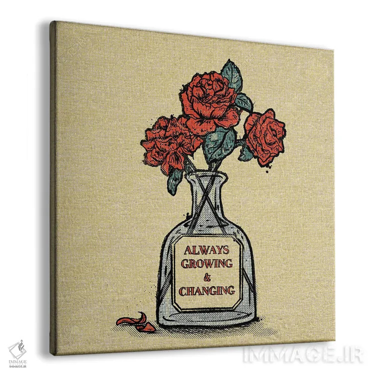 تابلو همواره در حال رشد و تغییر اثر ایلوناتیکا (برند هنری) - نمای پرسپکتیو محصول