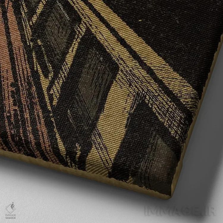 تابلو ذهنهای باز راه را میگشایند اثر ایلوناتیکا (برند هنری) - نمای نزدیک بافت بوم