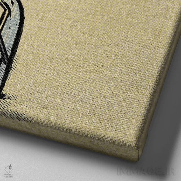 تابلو همواره در حال رشد و تغییر اثر ایلوناتیکا (برند هنری) - نمای نزدیک بافت بوم