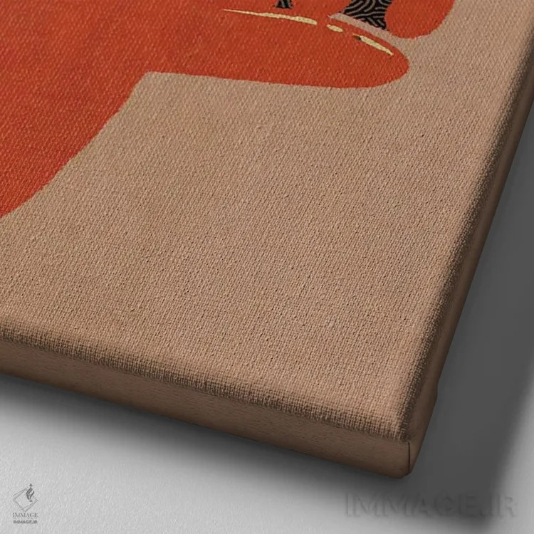 تابلو زمانی که نیاز داری بردار اثر ایلوناتیکا (برند هنری) - نمای نزدیک بافت بوم