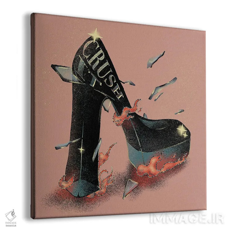 تابلو آن را بترکان (اصطلاح انگیزشی) اثر ایلوناتیکا (برند هنری) - نمای پرسپکتیو محصول