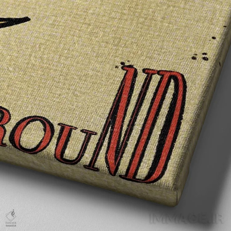 تابلو چشمانت به ستارگان باشد، پایت بر زمین اثر ایلوناتیکا (برند هنری) - نمای نزدیک بافت بوم