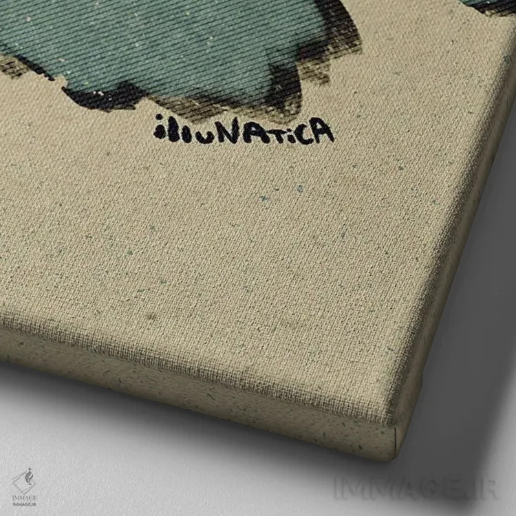 تابلو خودت را ببخش اثر ایلوناتیکا (برند هنری) - نمای نزدیک بافت بوم