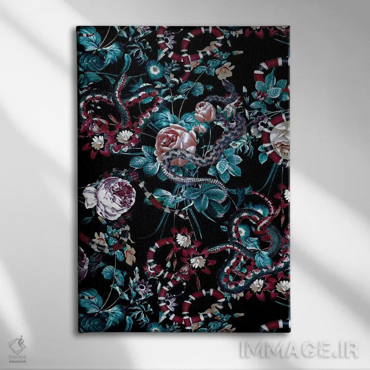 تابلو خطرات جنگل III-II اثر برجو کورکمازیورک - نمای روبهرو روی دیوار