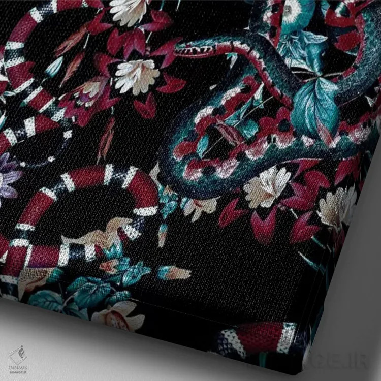 تابلو خطرات جنگل III-II اثر برجو کورکمازیورک - نمای نزدیک بافت بوم