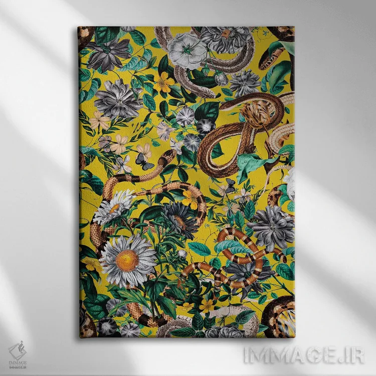 تابلو خطرات جنگل IV اثر برجو کورکمازیورک - نمای روبهرو روی دیوار