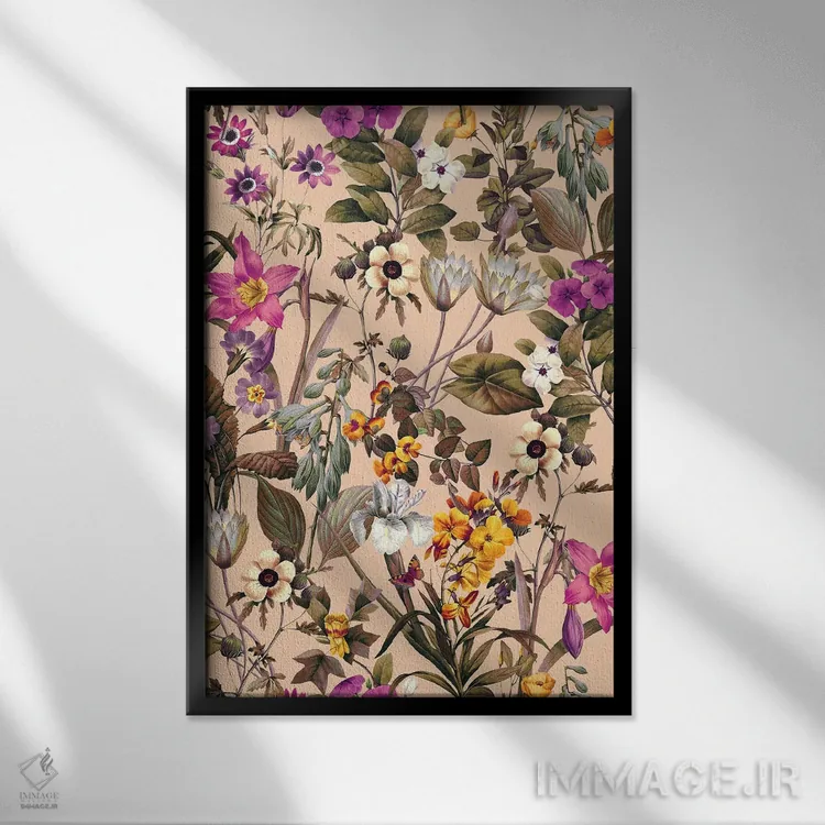 تابلو باغ عجیب و غریب XVIII اثر برجو کورکمازیورک - نمای قابدار مشکی