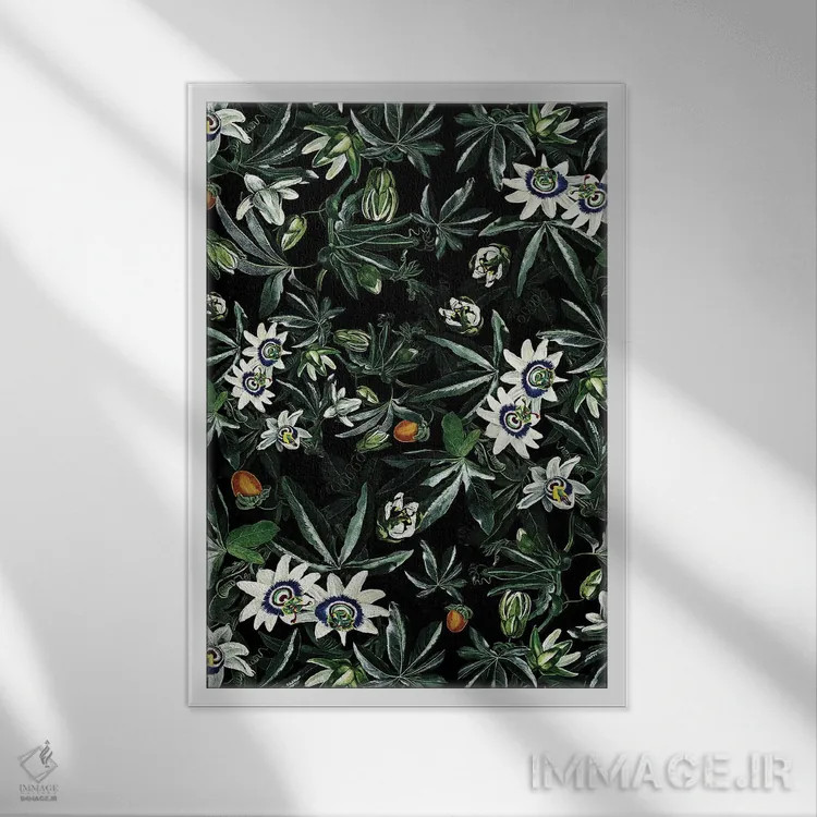 تابلو باغ عجیب و غریب اثر برجو کورکمازیورک - نمای قابدار سفید