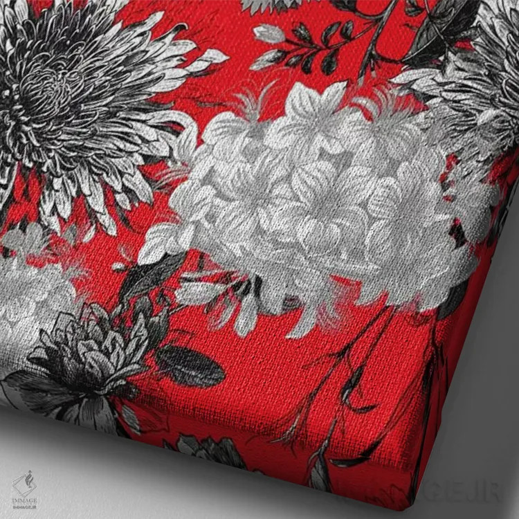 تابلو باغ قدیمی VIII اثر برجو کورکمازیورک - نمای نزدیک بافت بوم