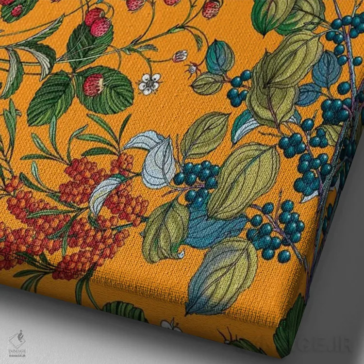 تابلو باغ قدیمی VII اثر برجو کورکمازیورک - نمای نزدیک بافت بوم