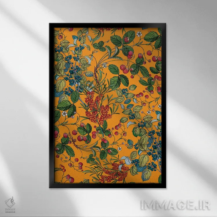 تابلو باغ قدیمی VII اثر برجو کورکمازیورک - نمای قابدار مشکی