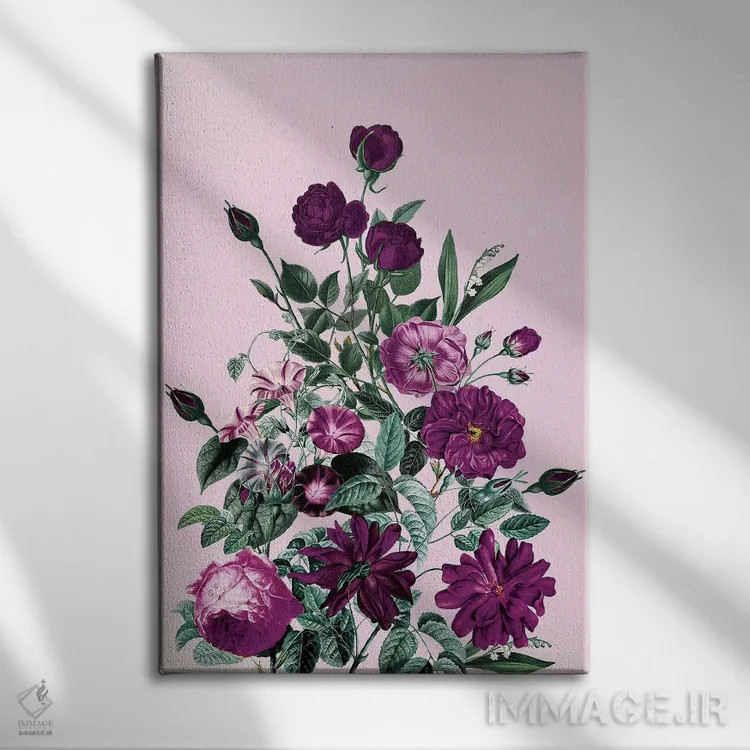 تابلو گل بزرگ V اثر برجو کورکمازیورک - نمای روبهرو روی دیوار