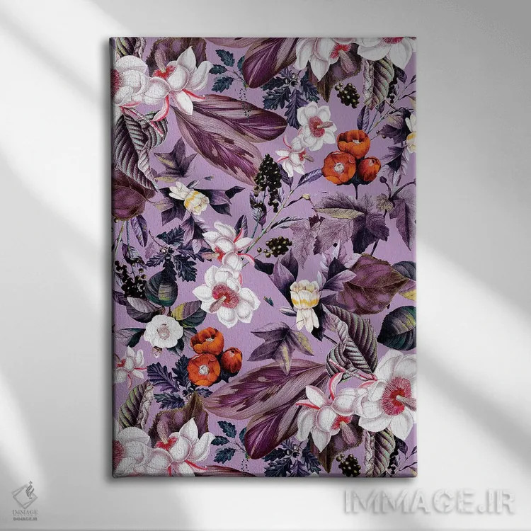 تابلو گلبرگ زعفران وحشی اثر برجو کورکمازیورک - نمای روبهرو روی دیوار