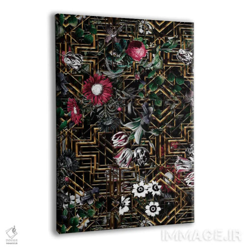 تابلو طرح گتسبی و گلها (الهام از اثر گتسبی) اثر برجو کورکمازیورک - نمای پرسپکتیو محصول