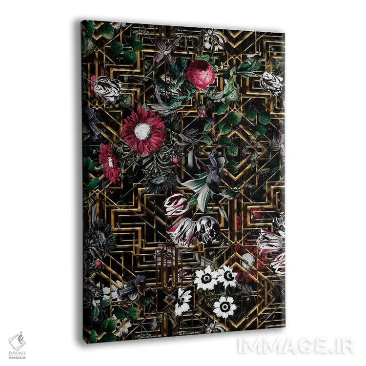 تابلو طرح گتسبی و گلها (الهام از اثر گتسبی) اثر برجو کورکمازیورک - نمای پرسپکتیو محصول