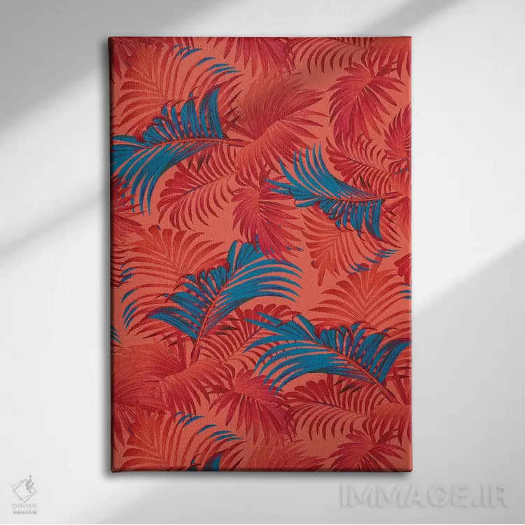 تابلو پنتون 16-1546 (کد رنگ) اثر برجو کورکمازیورک - نمای روبهرو روی دیوار