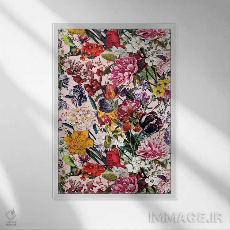 تابلو باغ عجیب و غریب اثر برجو کورکمازیورک - نمای قابدار سفید