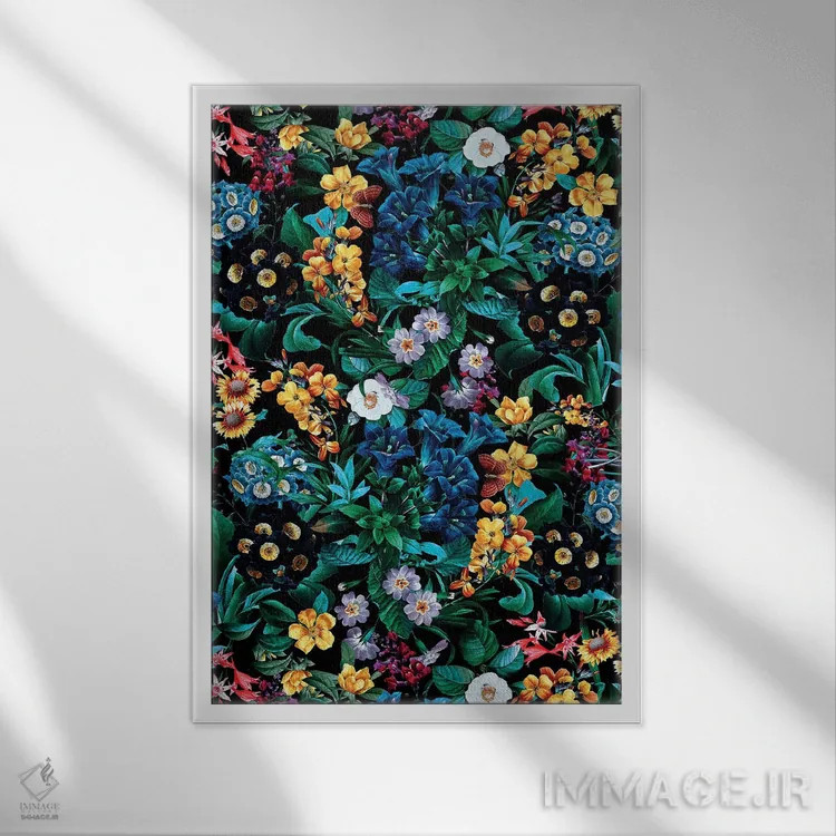 تابلو باغ عجیب و غریب اثر برجو کورکمازیورک - نمای قابدار سفید