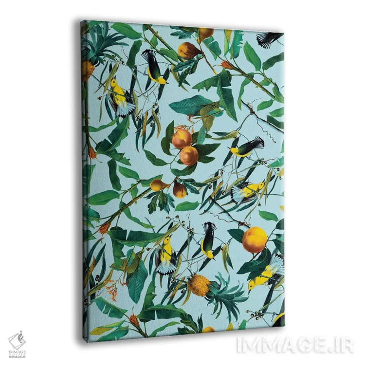 تابلو طرح میوه و پرندگان اثر برجو کورکمازیورک - نمای پرسپکتیو محصول