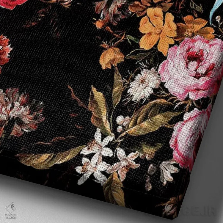 تابلو باغ نیمه شب IV اثر برجو کورکمازیورک - نمای نزدیک بافت بوم