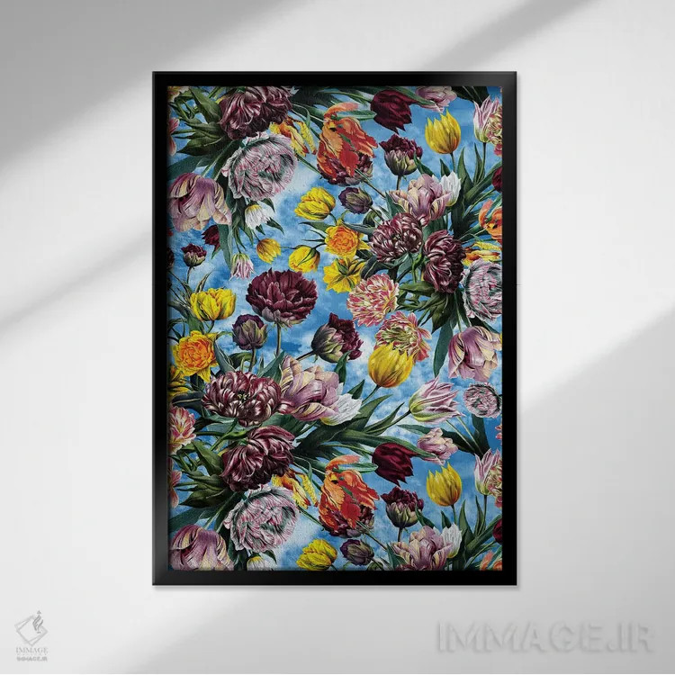 تابلو باغ آسمانی اثر برجو کورکمازیورک - نمای قابدار مشکی